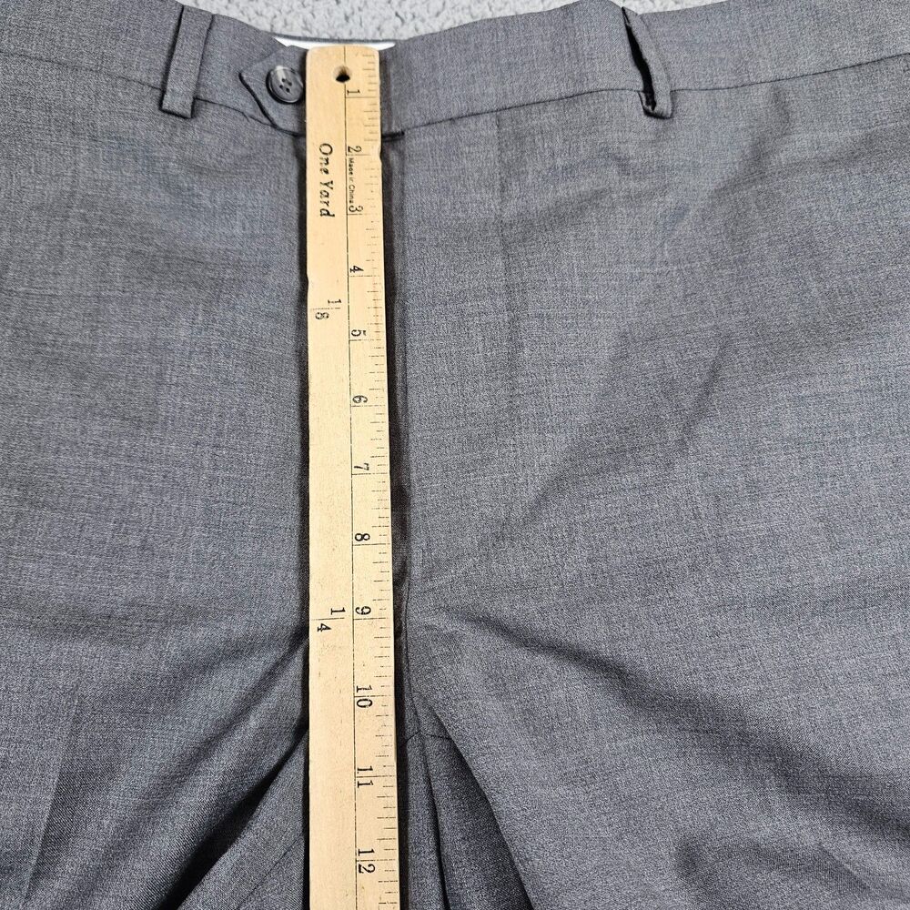 Samuelsohn Dress Pants Mens 34x30 Gray REDA 110s Wool Italian Cuffed Performance - Picture 10 of 16